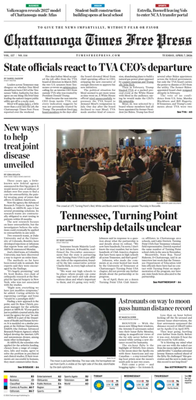 Cover of Chattanooga Times Free Press