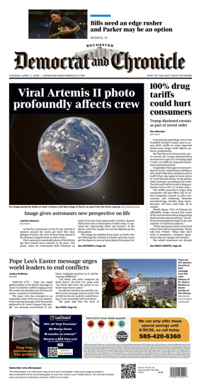 Cover of Democrat and Chronicle