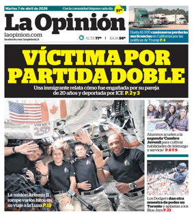 Cover of La Opinion