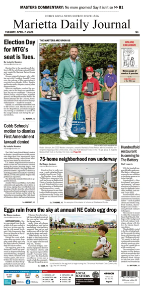 Cover of Marietta Daily Journal