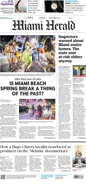 Cover of Miami Herald