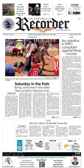 Cover of Porterville Recorder