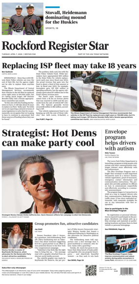 Cover of Rockford Register Star