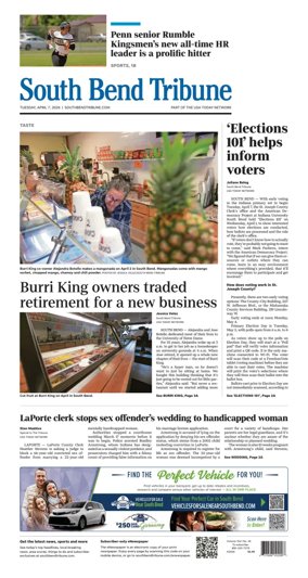 Cover of South Bend Tribune