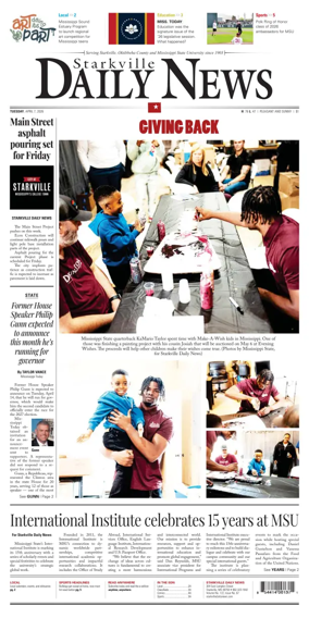 Cover of Starkville Daily News