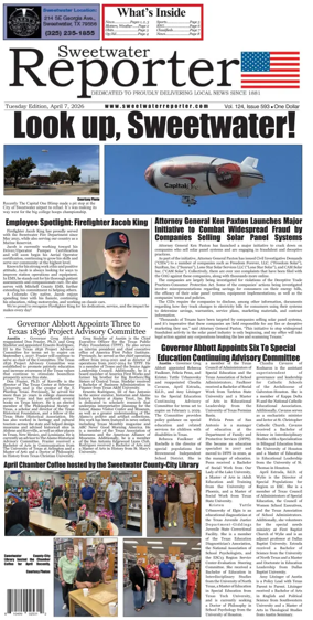 Cover of Sweetwater Reporter