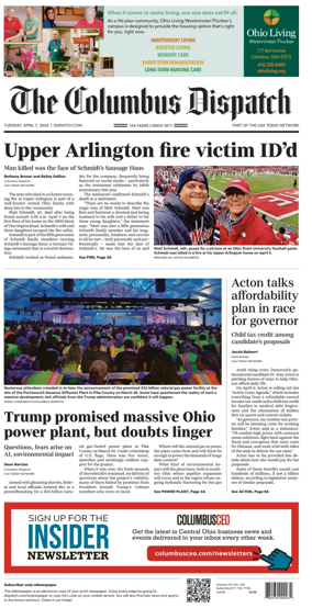 Cover of The Columbus Dispatch