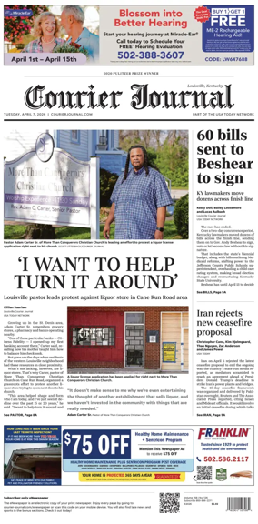 Cover of The Courier-Journal (Louisville)