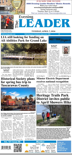 Cover of The Evening Leader