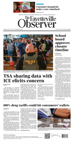 Cover of The Fayetteville Observer