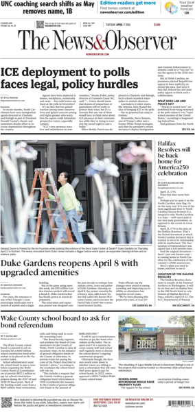 Cover of The News & Observer