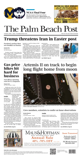 Cover of The Palm Beach Post