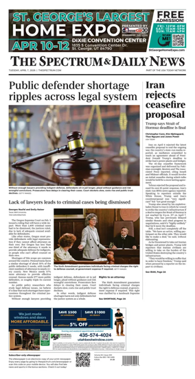 Cover of The Spectrum & Daily News