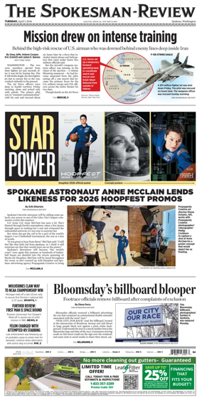 Cover of The Spokesman-Review (Spokane)