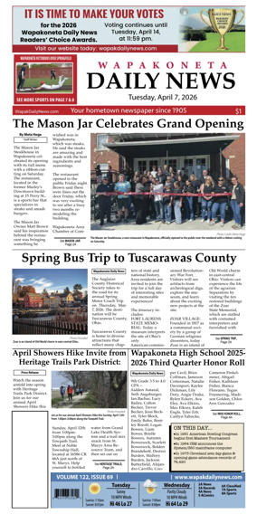 Cover of Wapakoneta Daily News