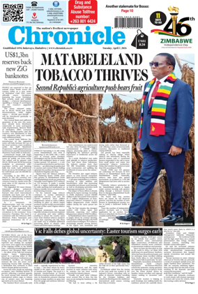 Cover of Chronicle (Zimbabwe)