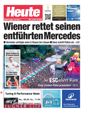 Cover of Heute - Wien Ausgabe