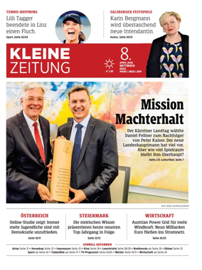 Cover of Kleine Zeitung Steiermark