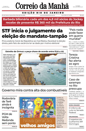 Cover of Jornal Correio da Manha
