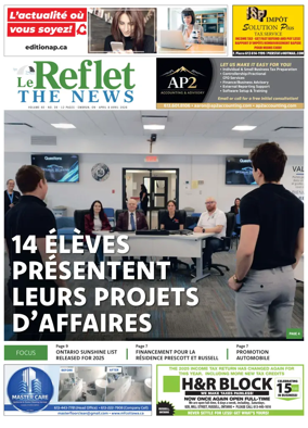 Cover of Le Reflet (The News)