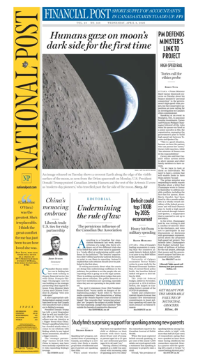 Cover of National Post - (National Edition)