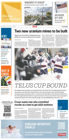 Cover of Regina Leader-Post