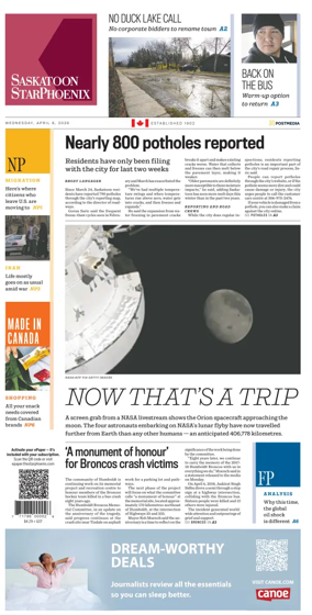 Cover of Saskatoon StarPhoenix