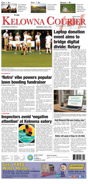 Cover of The Daily Courier