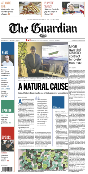 Cover of The Guardian (Charlottetown)