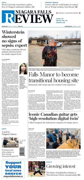 Cover of The Niagara Falls Review