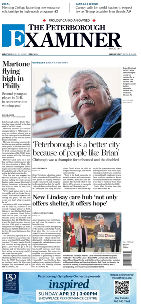 Cover of The Peterborough Examiner