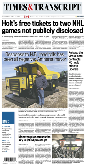 Cover of Times & Transcript