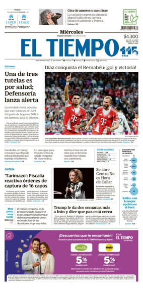 Cover of El Tiempo (Bogota)