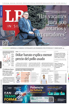 Cover of La Republica (Colombia)