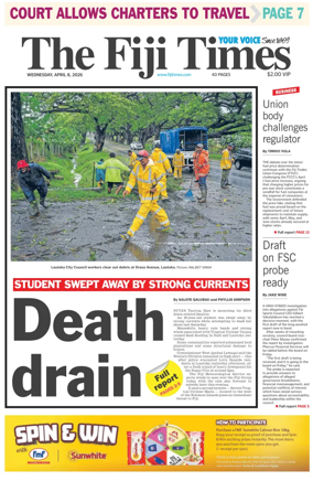 Cover of The Fiji Times