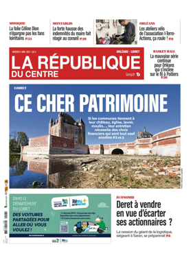 Cover of La Republique du Centre (Orleans - Loiret))