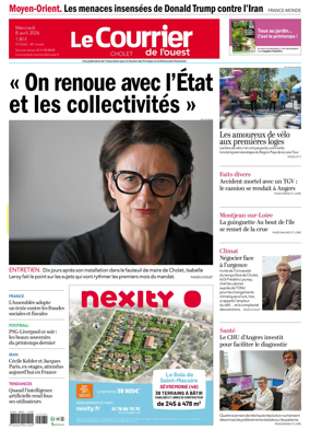 Cover of Le Courrier de l’Ouest (Cholet)