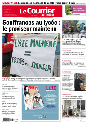 Cover of Le Courrier de l’Ouest (Saumur)