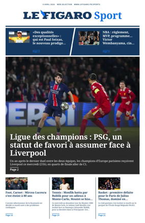 Cover of Le Figaro Sport