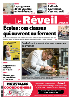 Cover of Le Reveil du Vivarais – edition Annonay