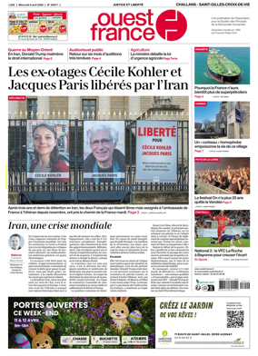 Cover of Ouest France (Challans / Saint-Gilles-Croix-de-Vie)