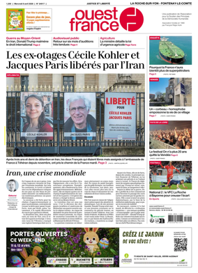 Cover of Ouest France (La Roche-sur-Yon - Fontenay-le-Comte)