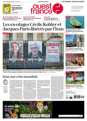 Cover of Ouest France (Les Herbiers / Montaigu)