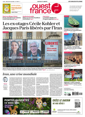 Cover of Ouest France (Les Sables-d'Olonne)