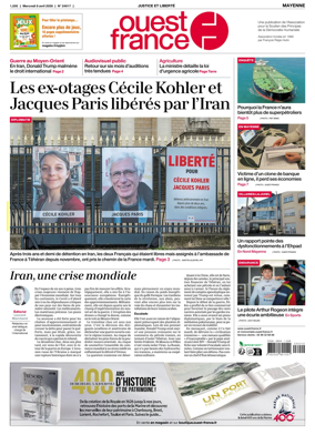 Cover of Ouest France (Mayenne)