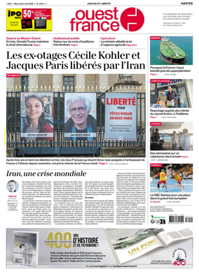 Cover of Ouest France (Nantes)