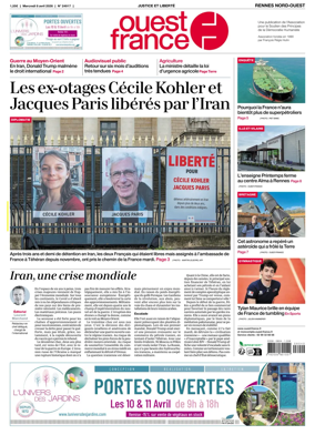 Cover of Ouest-France (Rennes Nord-Ouest)
