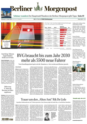 Cover of Berliner Morgenpost