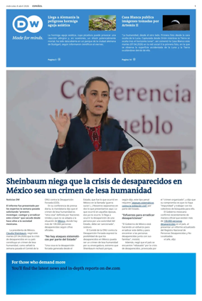 Cover of Deutsche Welle (Spanish edition)