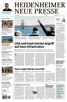 Cover of Heidenheimer Neue Presse